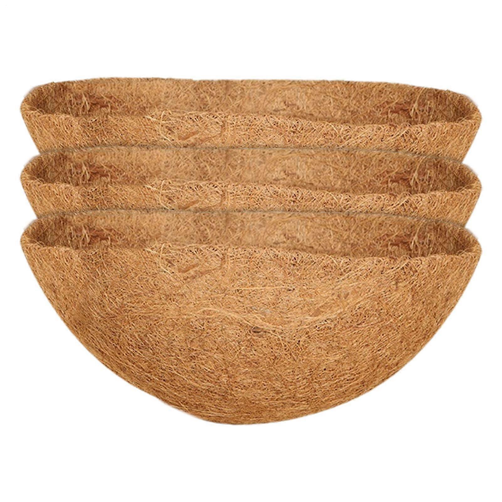 Plant Basket Liners, Pack of 3 Window Box Liners Semicircular Basket Liners 35.5 Cm