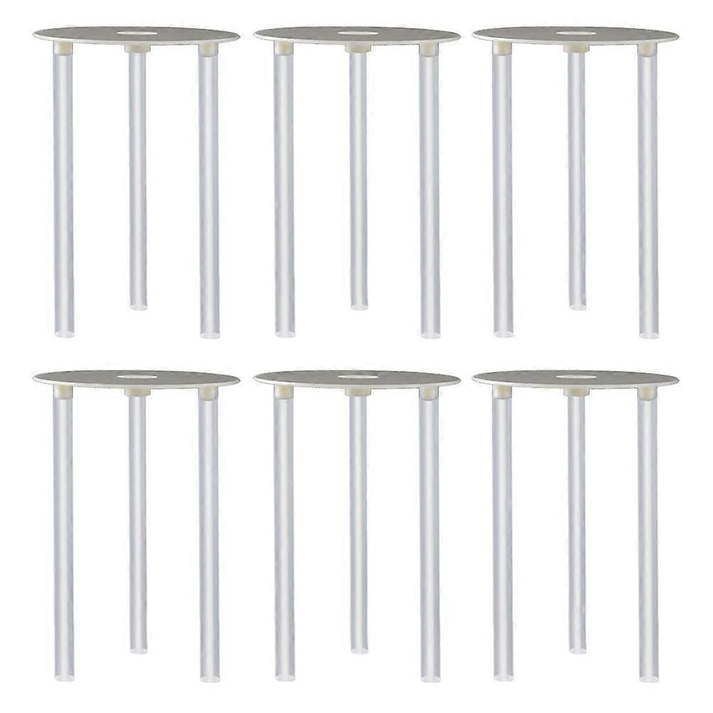 6 Sets Simple Cake Piling Bracket Suspension Gasket Cake Support Cake Rack Straw
