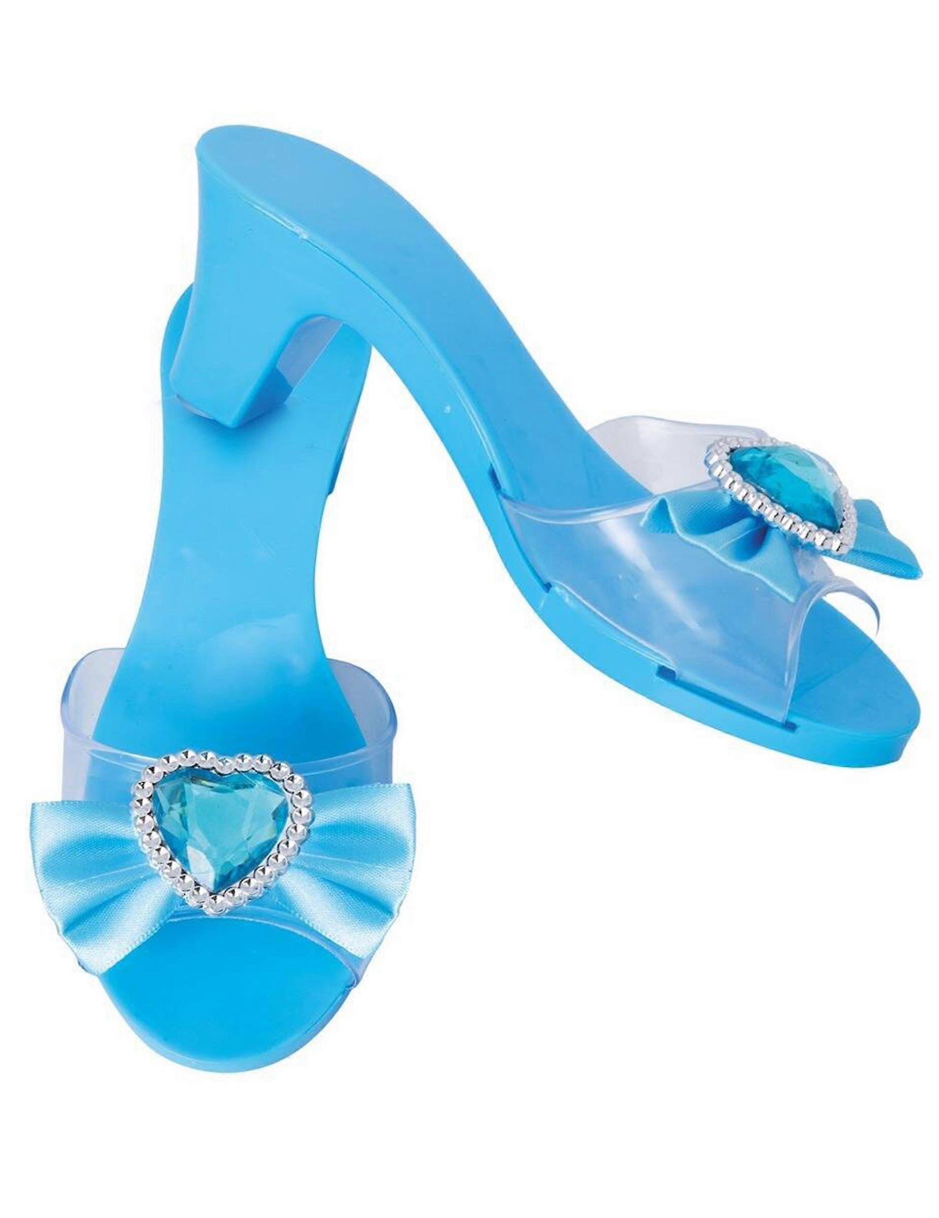 Children's blue princess shoes