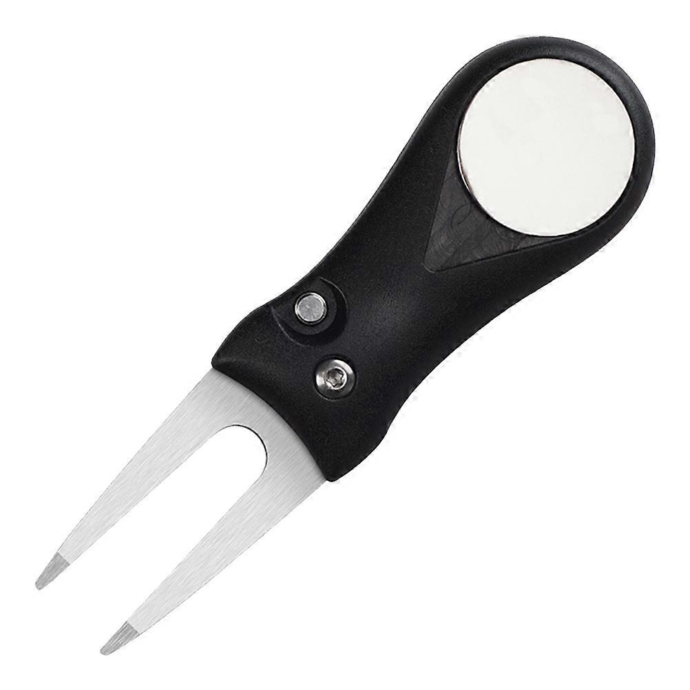 Divot Tool Foldable Golf Finger Green Fork Abs Plastic Handle For Golf Course 1Pack