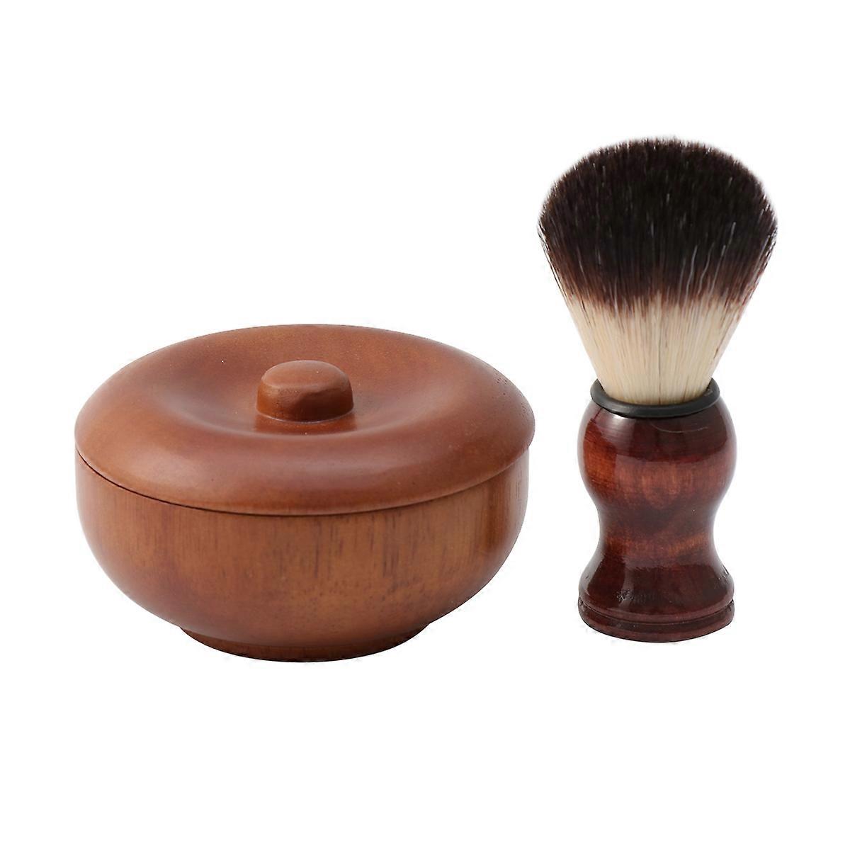 Scheerkwast Set Heren Verzorgingstool Assorti Kleur Ronde Vorm Gezichtsverzorging 1Set