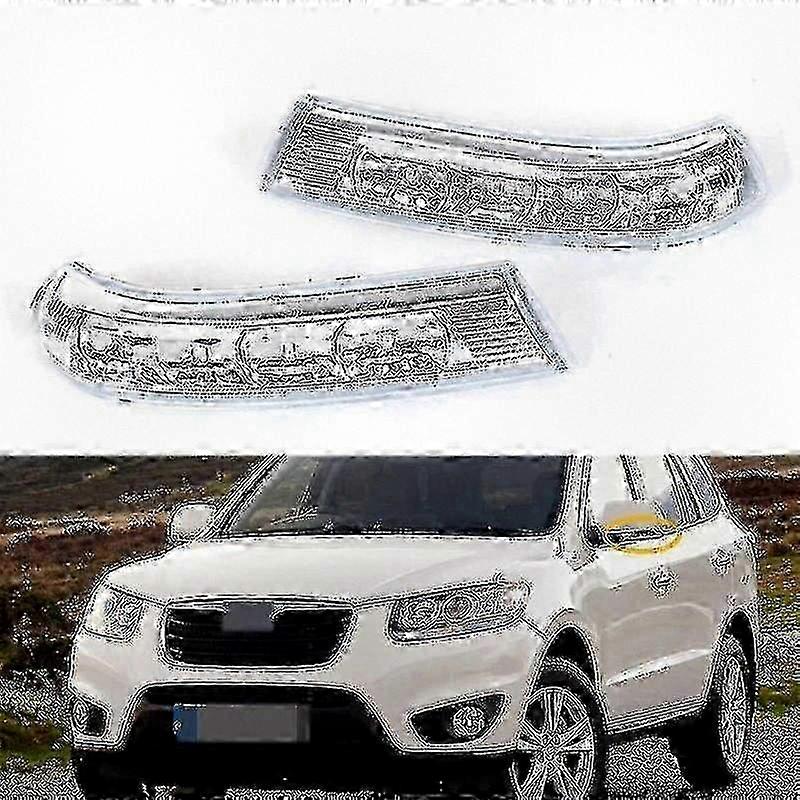 Rearview Mirror Turn Signal Light Compatible with Hyundai Santa Fe 2010-2012 & Veracruz IX55 2007-2012 LED Indicator Blinker Repeater