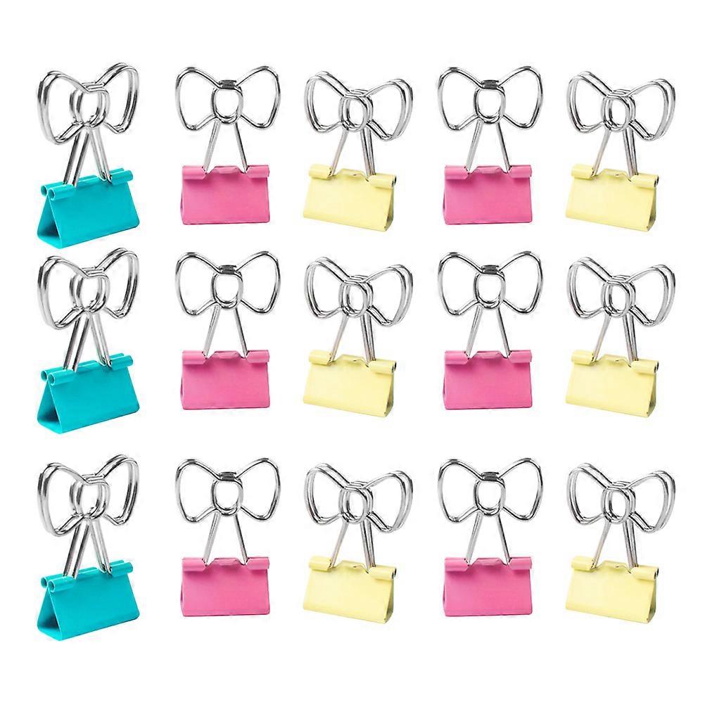 Creative Paper Clips Office Decoration Assorted Color Small Binder Clips 20Pcs
