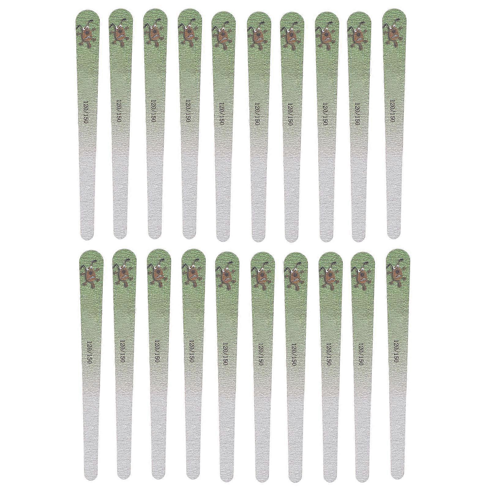 2025 Latest Model 20pcs Nail Buffering File Washable Reusable Double Sided 120...