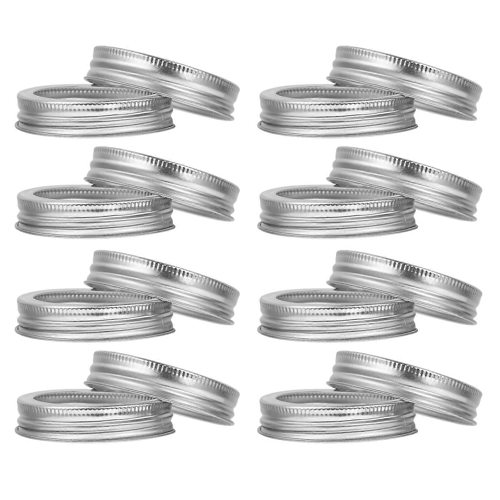 Canning Lid Rings Split-Type Lids Bands Iron Made 8.6x8.6x1.5cm Size Reusable For Home Users 24Pcs