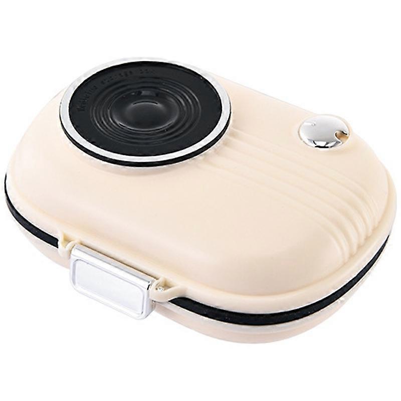 Camera Shape 7 Days Weekly Pill Dispenser Organizer Box Daily Medicine Storage Case,Size L