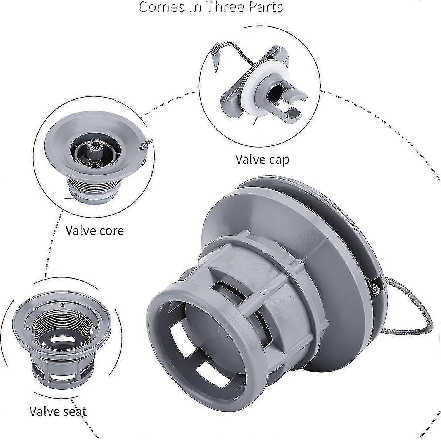 Air Valve Cap Replacement for Inflatable Boat, Canoe and Dinghy
