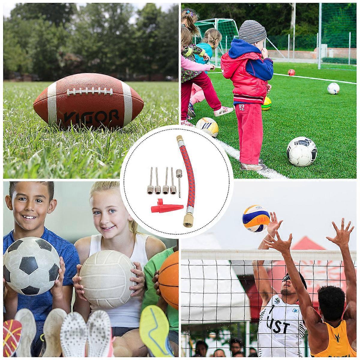 Air Pump Adapter For Inflatables Ball Pump Hand Pump 14Pcs Standard Shape Nylon Inflating Sports Balls