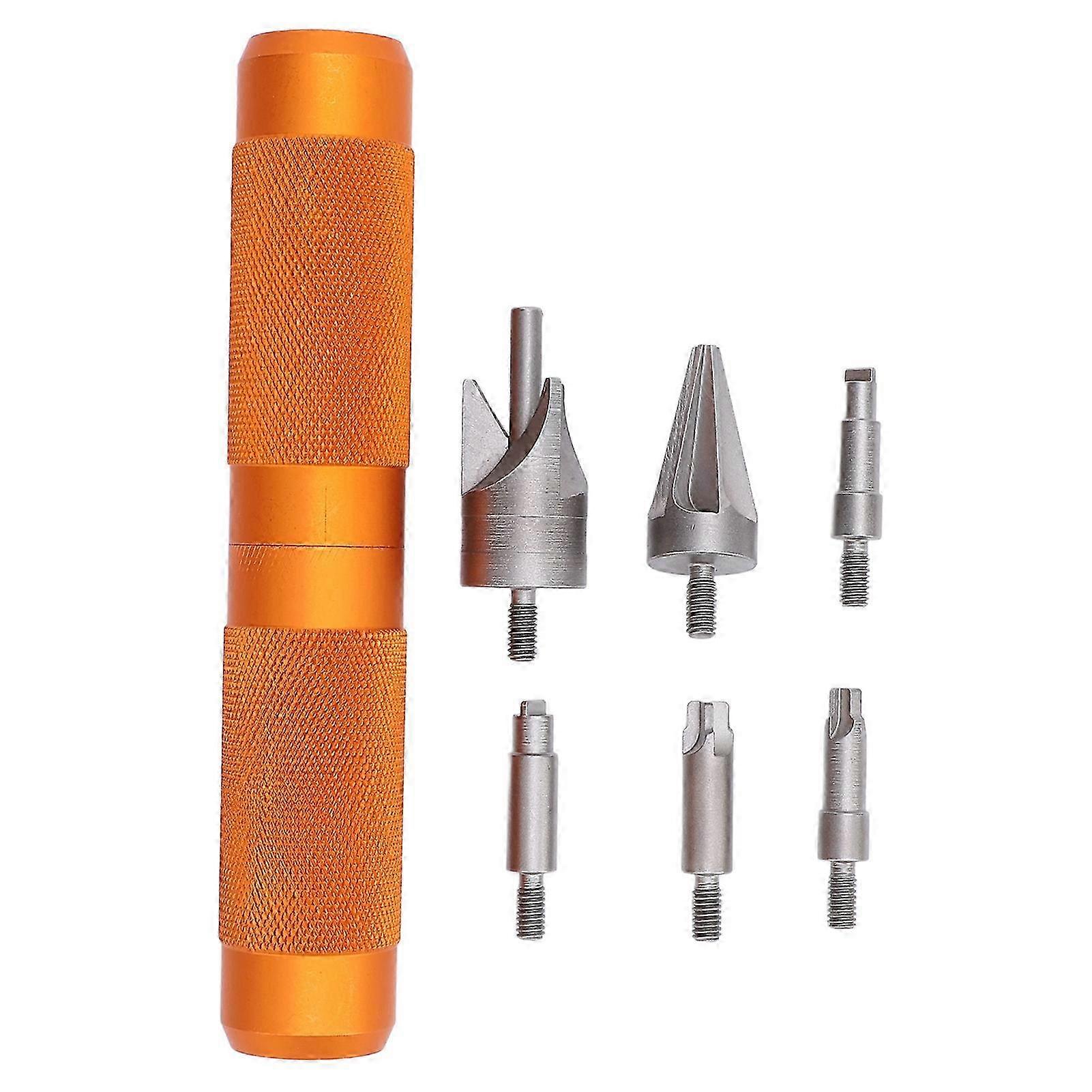 Case Chamfer Deburring Tool Reloading Prep Multitool Pocket Reamers Cleaners for Preprocessing hwy