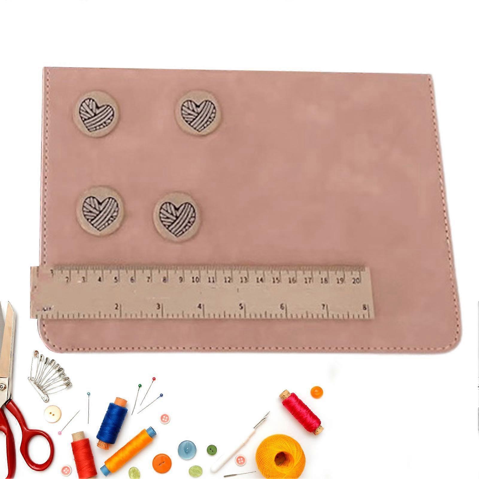 Magnetic Crochet Chart Holder, Knitting Pattern Holder, Strickmuster-Halter, Durable Rose Color, Essential Knitting Accessory