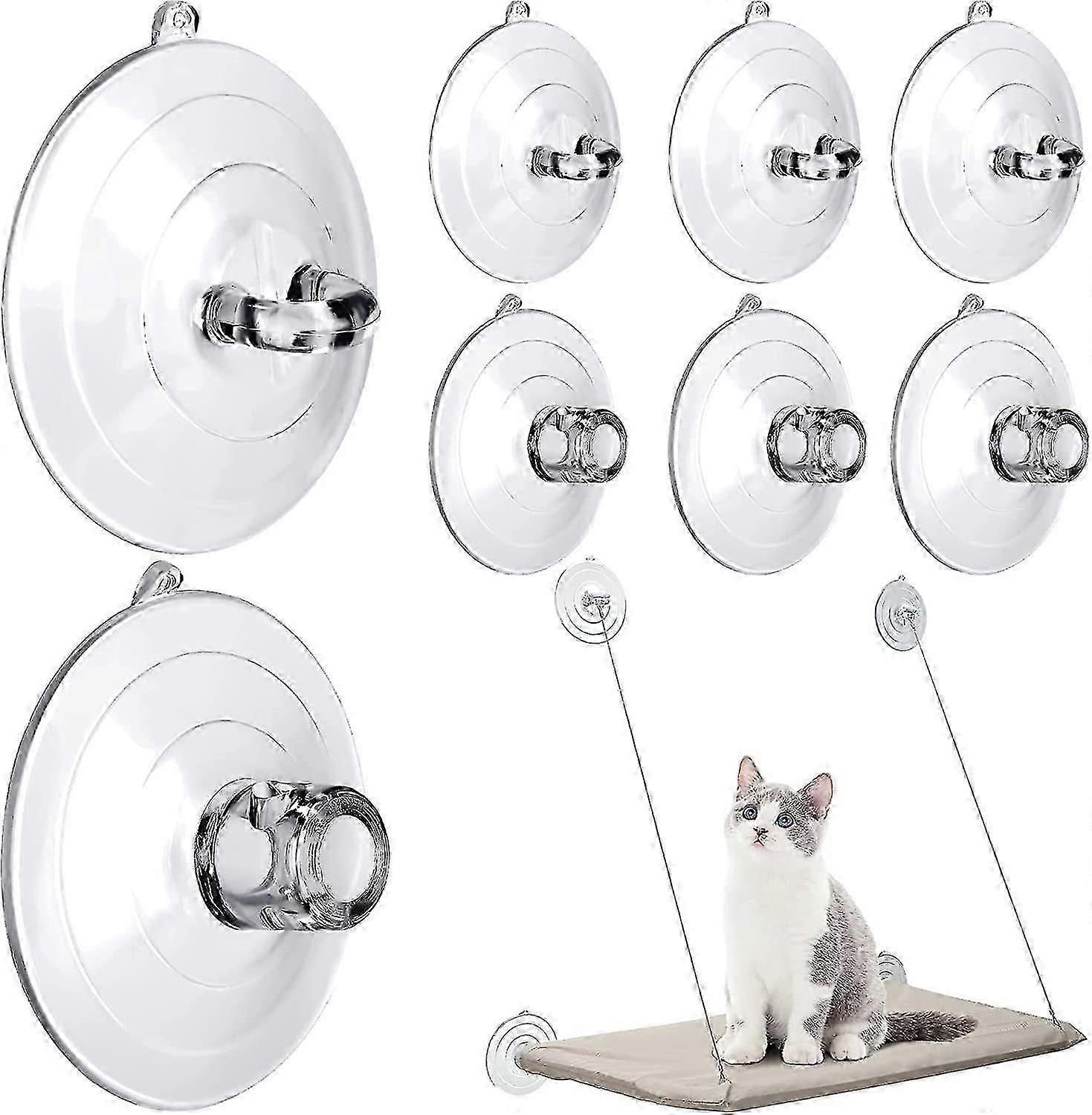 8 Pcs Suction Cups Cat Window Perch Cat Window Hammock Replacement Suction Cup for Kitty Cat Window Perches Bed Seat Hammock Pet Supplies