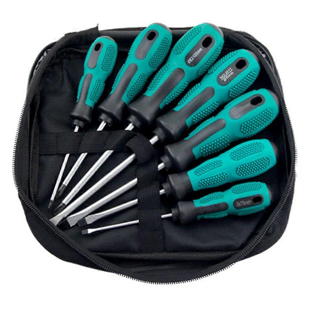 7 PCS Screwdriver Set Two Tone Rubber Handle Magnetic Phillips / Flathead Multi-Function Repair Tool