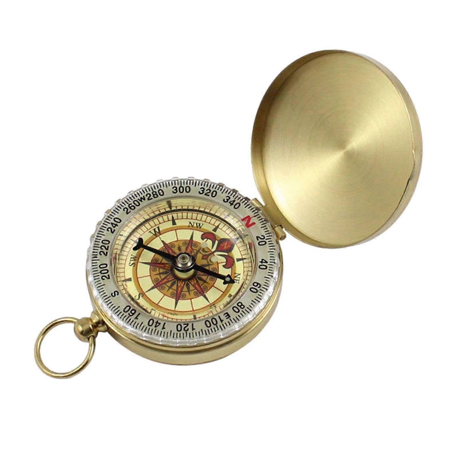 Compass Orientation Compass - Vintage Glow in the Dark Hiking Compass for Explorers, Camping, and Expeditions