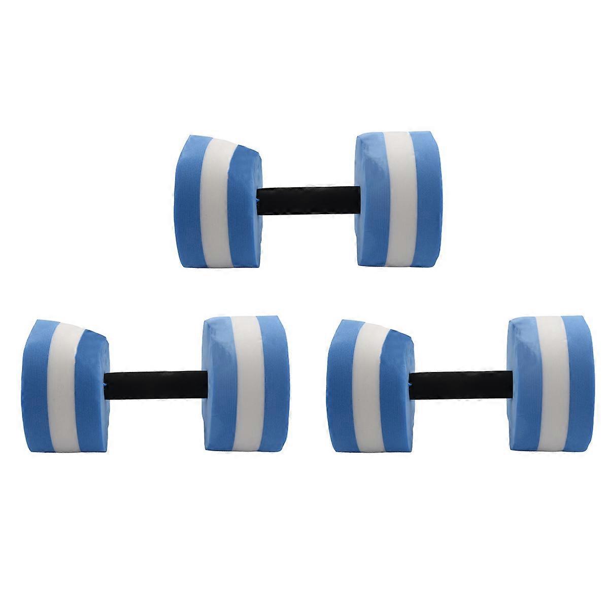 3Pc Eva Foam Floating Dumbbells Summer Water Dumbbell Toys Swimming Pool Floating Dumbbells Water Su