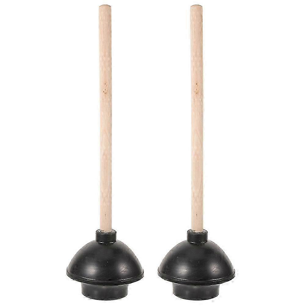 Professional Closestool Plunger Toilet Plunger for Bathroom Pipe Unclogging 2Pcs
