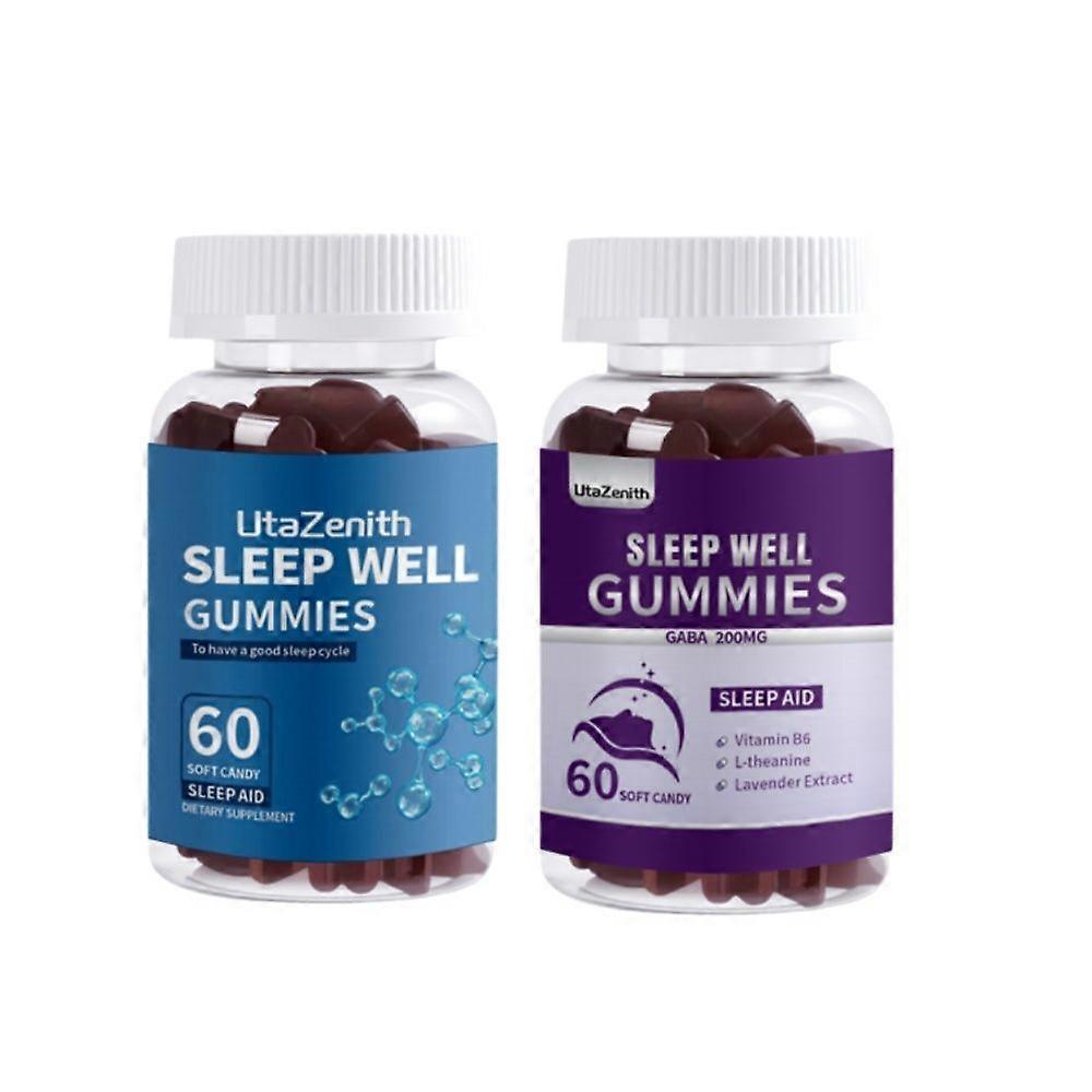 UtaZenith Sleep & Myofascial Release – 120 żelków z jabłczanem magnezu i melatoniną dla rozluźnienia tkanki łącznej