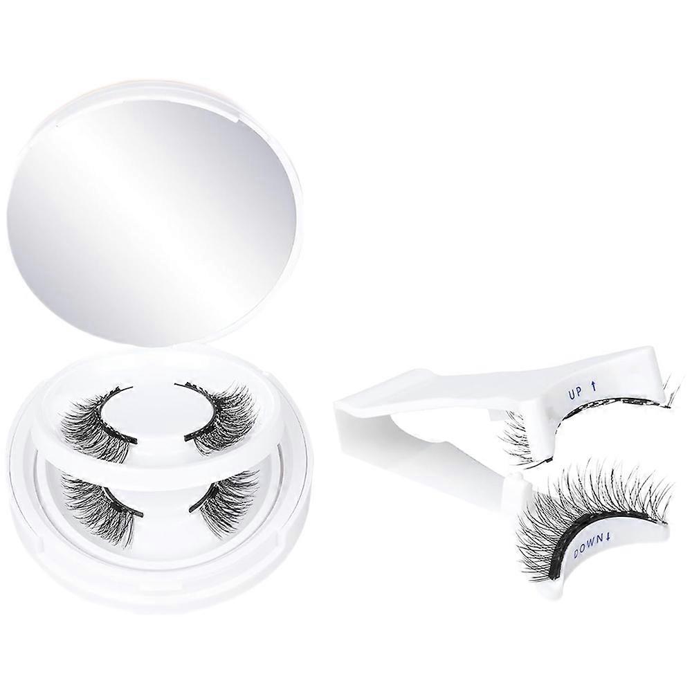 2 Pairs Of Reusable Eyelashes With Eyelash Tweezers Eyelashes Kit