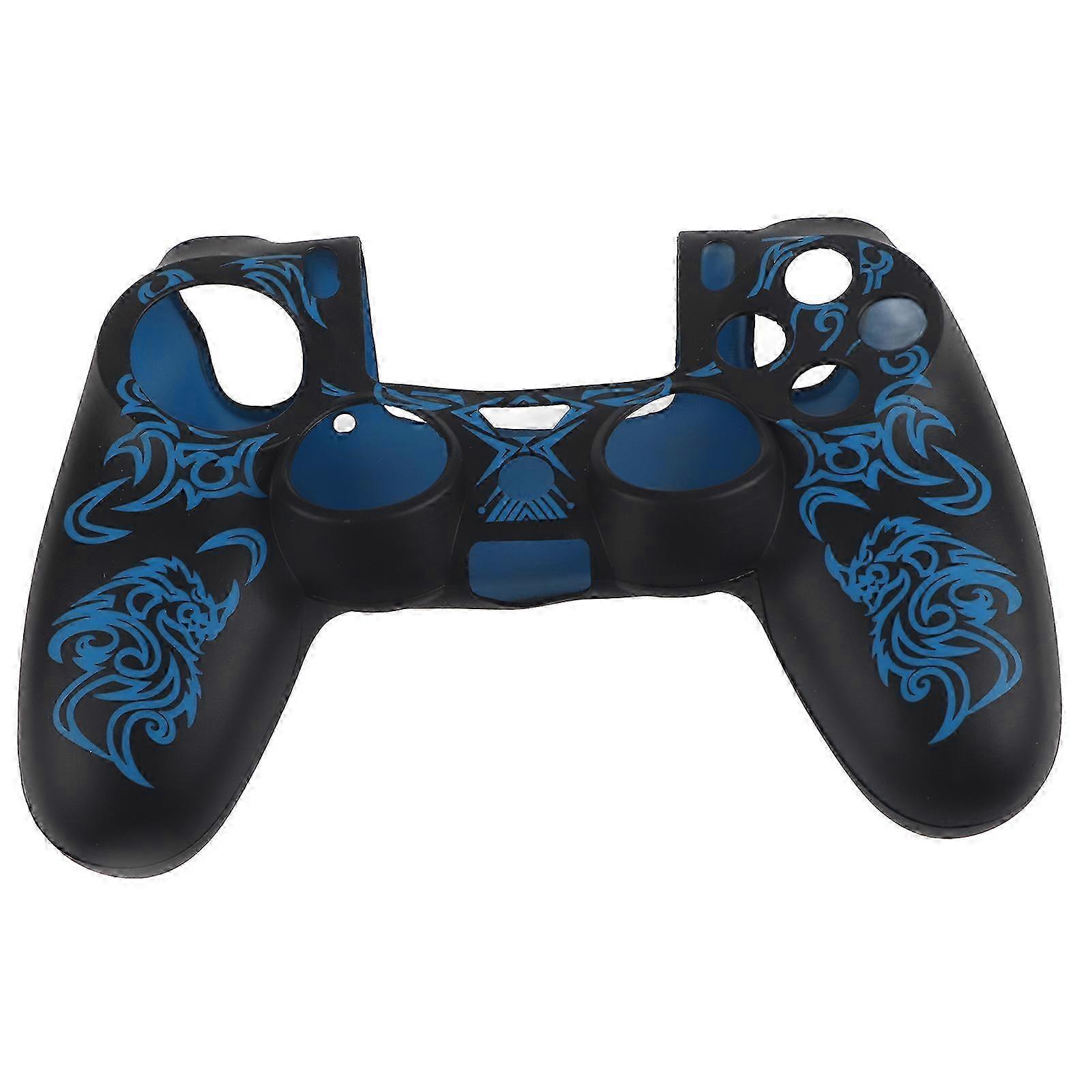 Soft Silicone Grip Case Cover for Gaming Controller - Blue