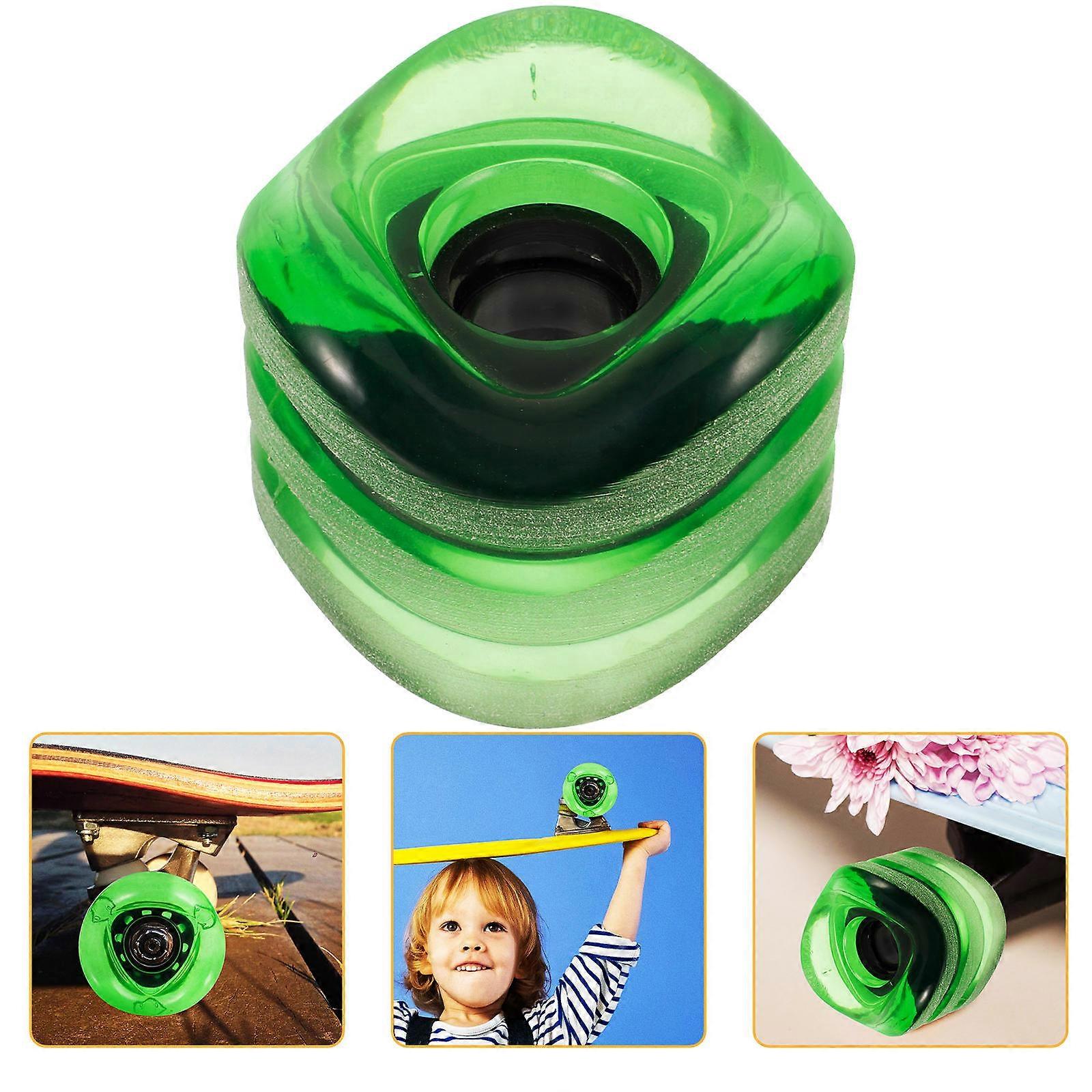 Skateboard Wide Wheels Curved Skateboard Wheel Wave 2.55X2.55X2.16In Smooth Riding 1 Pair