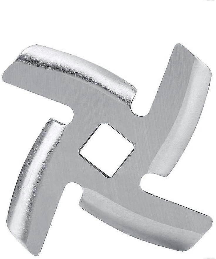 Set of 2 Replacement Blades for Electric or Manual Meat Grinder - Suitable for Various Meat Grinding Devices - Stainless Steel