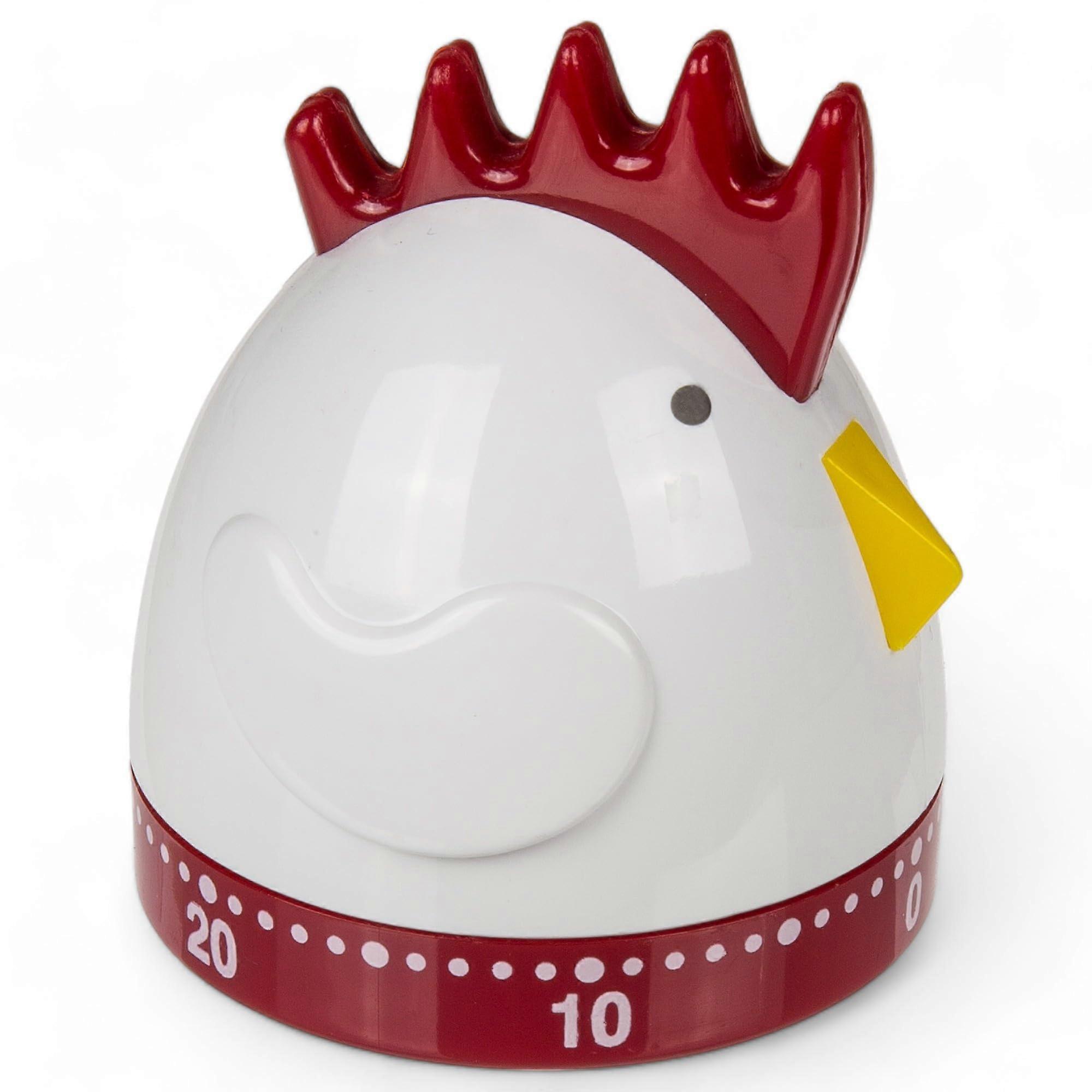 Kitchen Timer Egg Shape, 60-Minute Plastic Egg Timer, Countdown Timer for Kitchen, Egg Timer