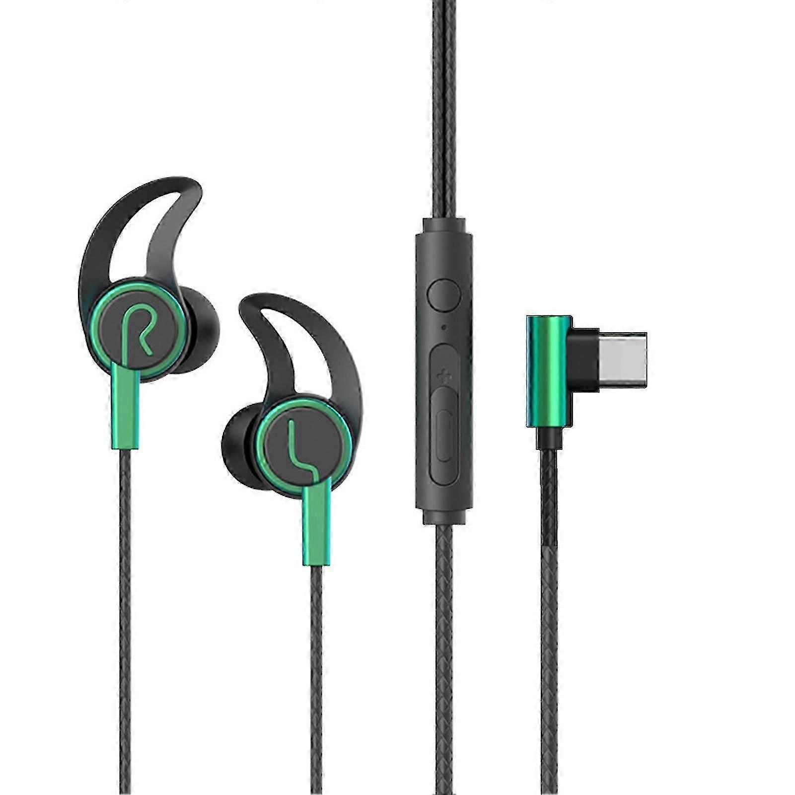 Wired Headphone with Microphone Noise Reduction Theater Game Sound HD-compatible Call No-Delay In-ear Wired Earphone Phone Supply