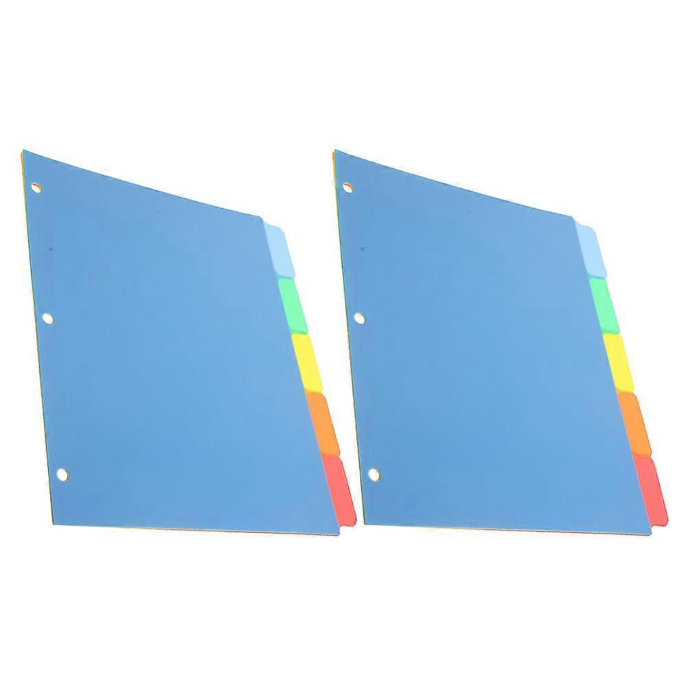 Convenient Binder Dividers for Notebook with Assorted Color PP Material 10 .5 x 9.8 Inches