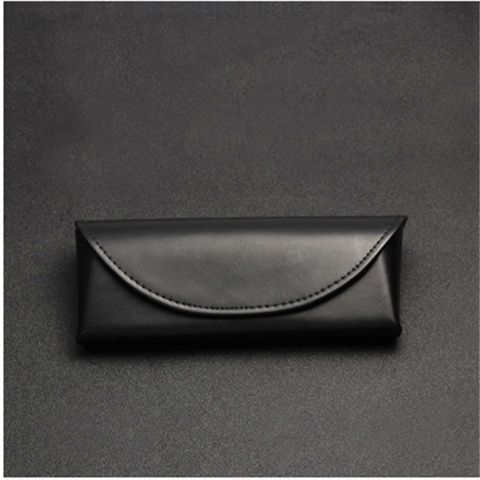 Portable Glasses Case for nearsighted glasses. Wearresistant, durable lens case (Black, 158x63x35mm)