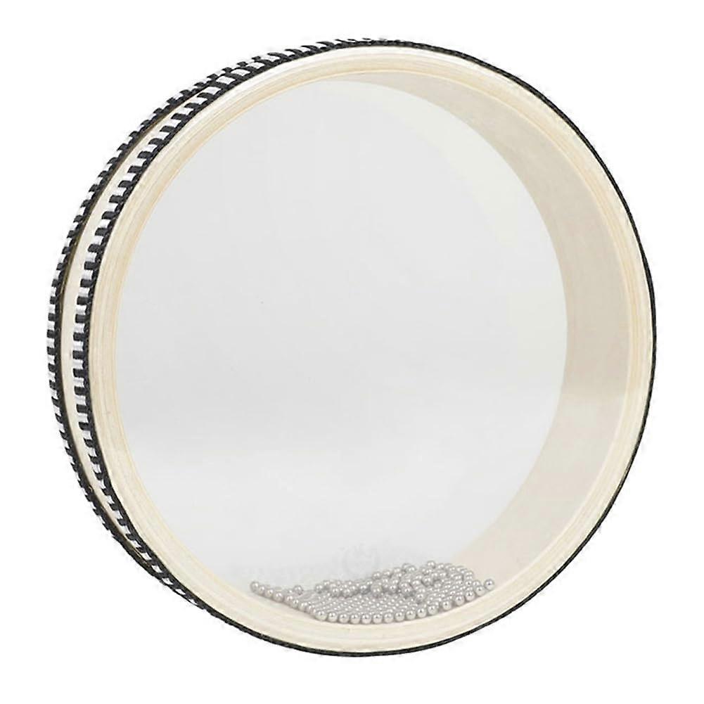 Doppelseitige Wellentrommel, Ozeantrommel, hölzerne Handklatschtrommel mit Meeresgeräuschen, Meditationsklangtherapie zur Schlafhilfe, 10 Zoll. Nr.: 2811