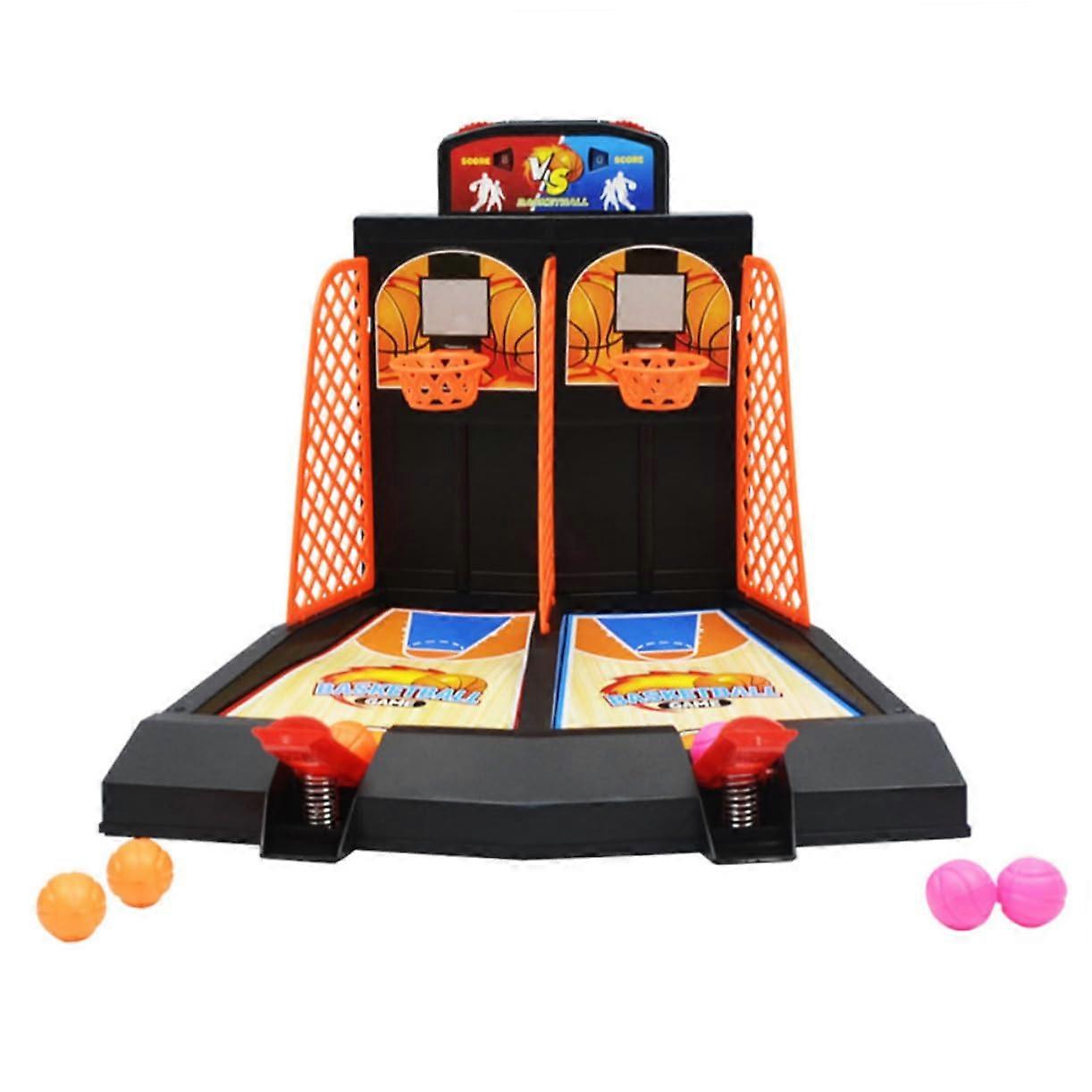 Double Finger Basketball Game Tabletop Interactive Throwing Toy Eco-Friendly Material Hand-Eye Coordination Creativity