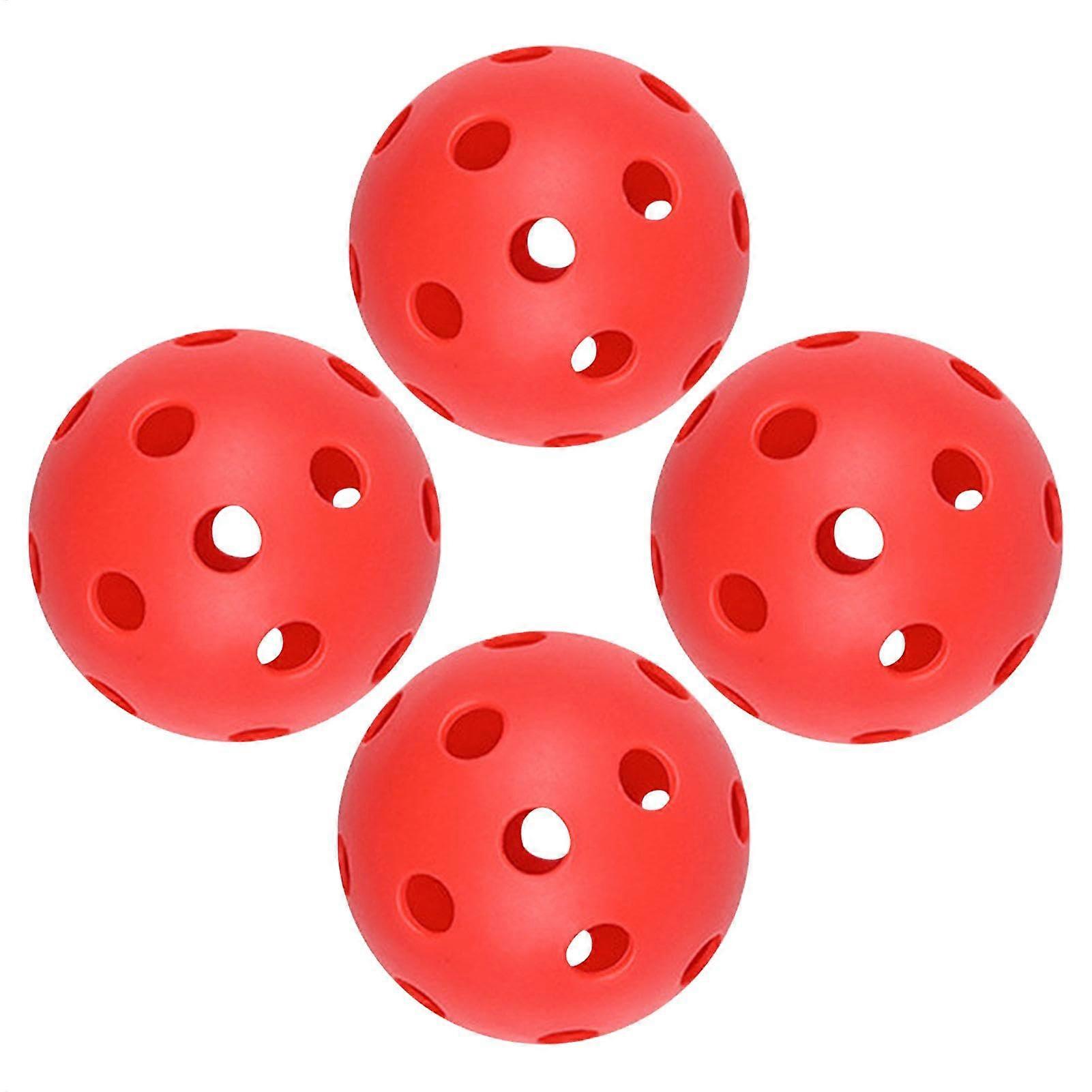 Pickle Ball Outdoor –, Tearresistant Highly Visible Training, Suitable For Ball Lovers Red