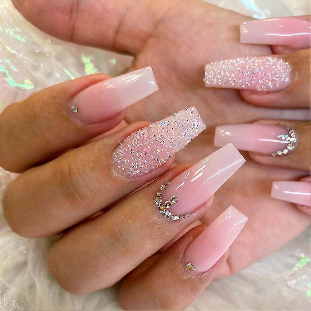 Hand-made False Nails with Glue/Nail File, Sweet Style Removable Full Coverage Nails, Wonderful Gift for Girlfriend Wife