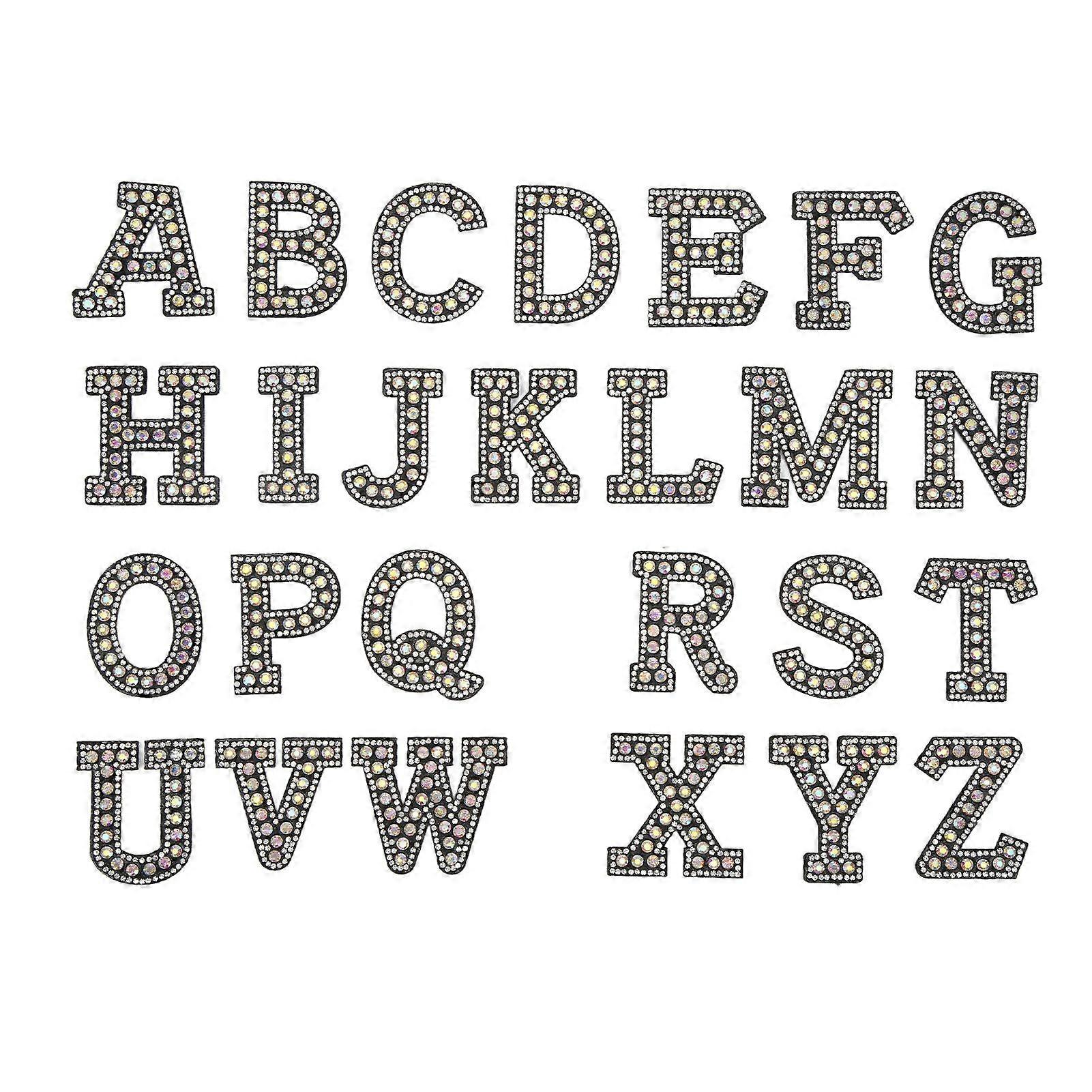 2025 Latest Model 26pcs Letter Patches Clear Pattern Neat Edges DIY HandMade