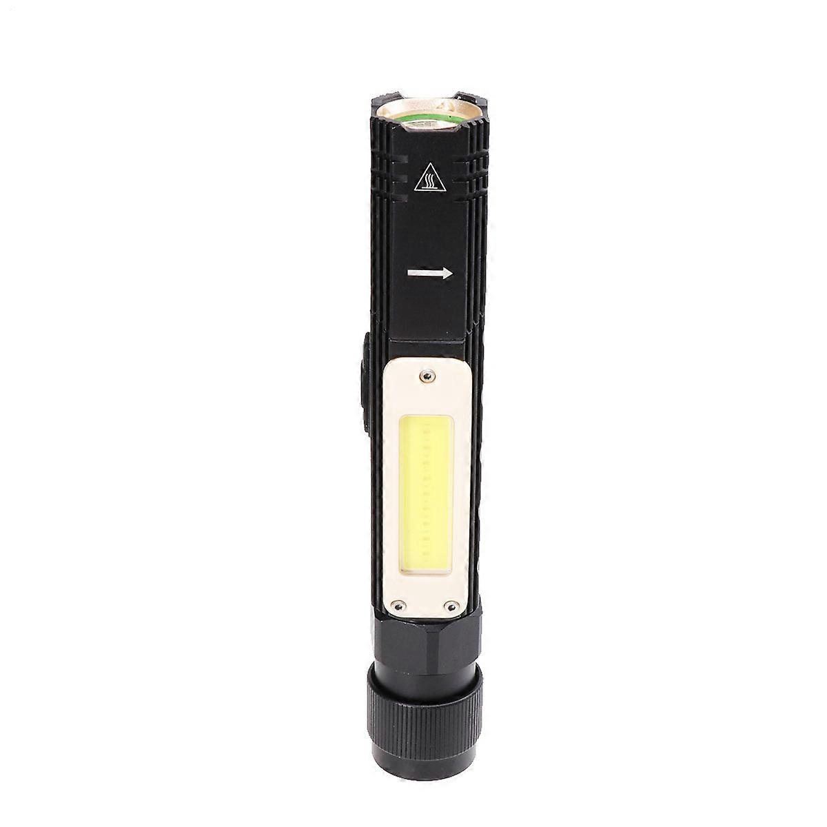 Handheld Torch Rechargeable Flashlight Cylindrical Shape 16.7X2.7cm 1Set