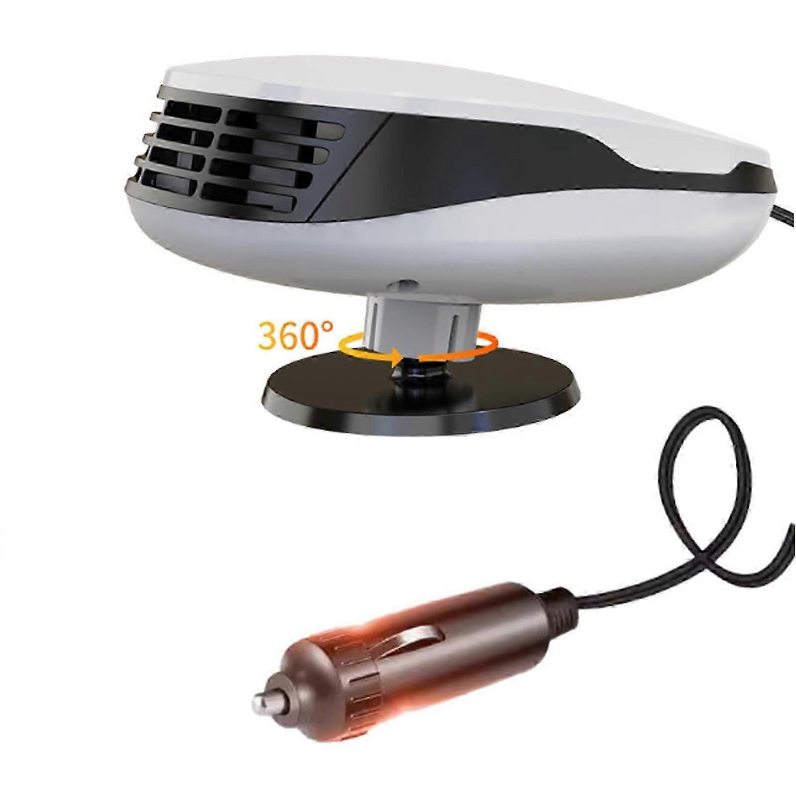 120W Autoheizung, Autoheizung, tragbare Autoheizung, tragbare Autoheizung und Entfroster, 360-Grad-Drehbasis, Autoheizung und Lüfter 2 in 1