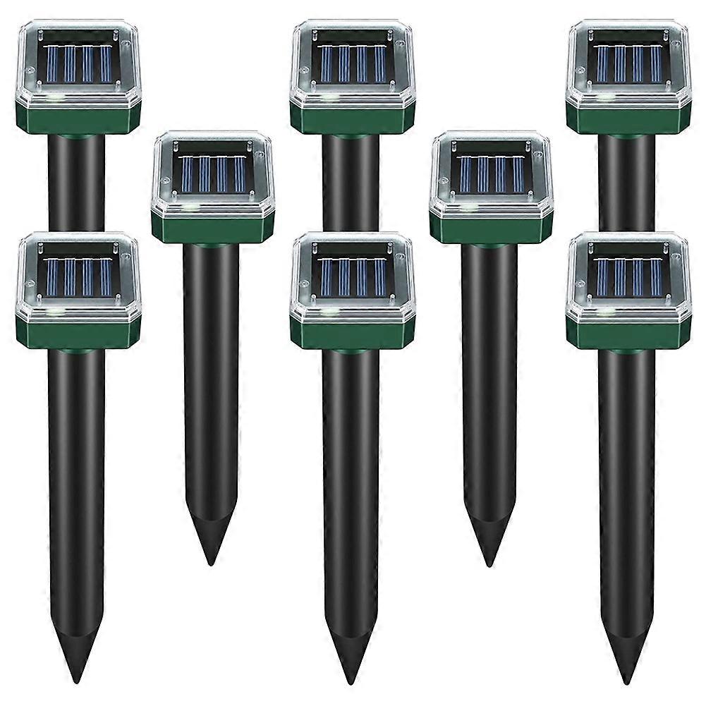 8 Pack Solar Powered Snake Repellent for Outdoors,Ultrasonic Snake Repellent,Solar Snake Repellent for Outdoors