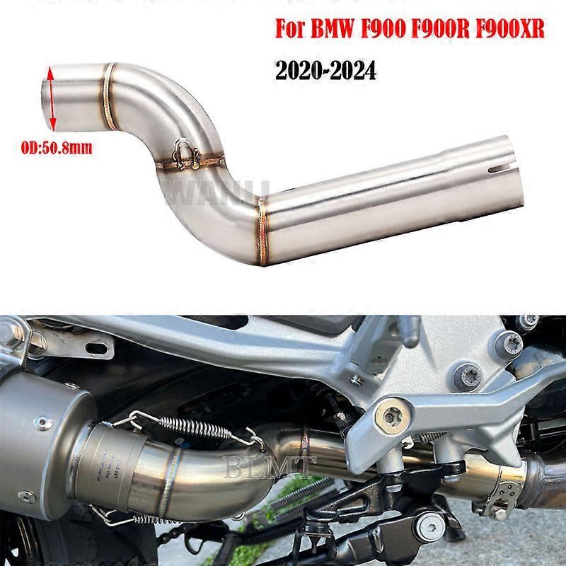 Zmodyfikowany motocykl tłumik wydechowy Środkowe łącznik Slip-on do BMW F900 F900R F900XR 2020-2024