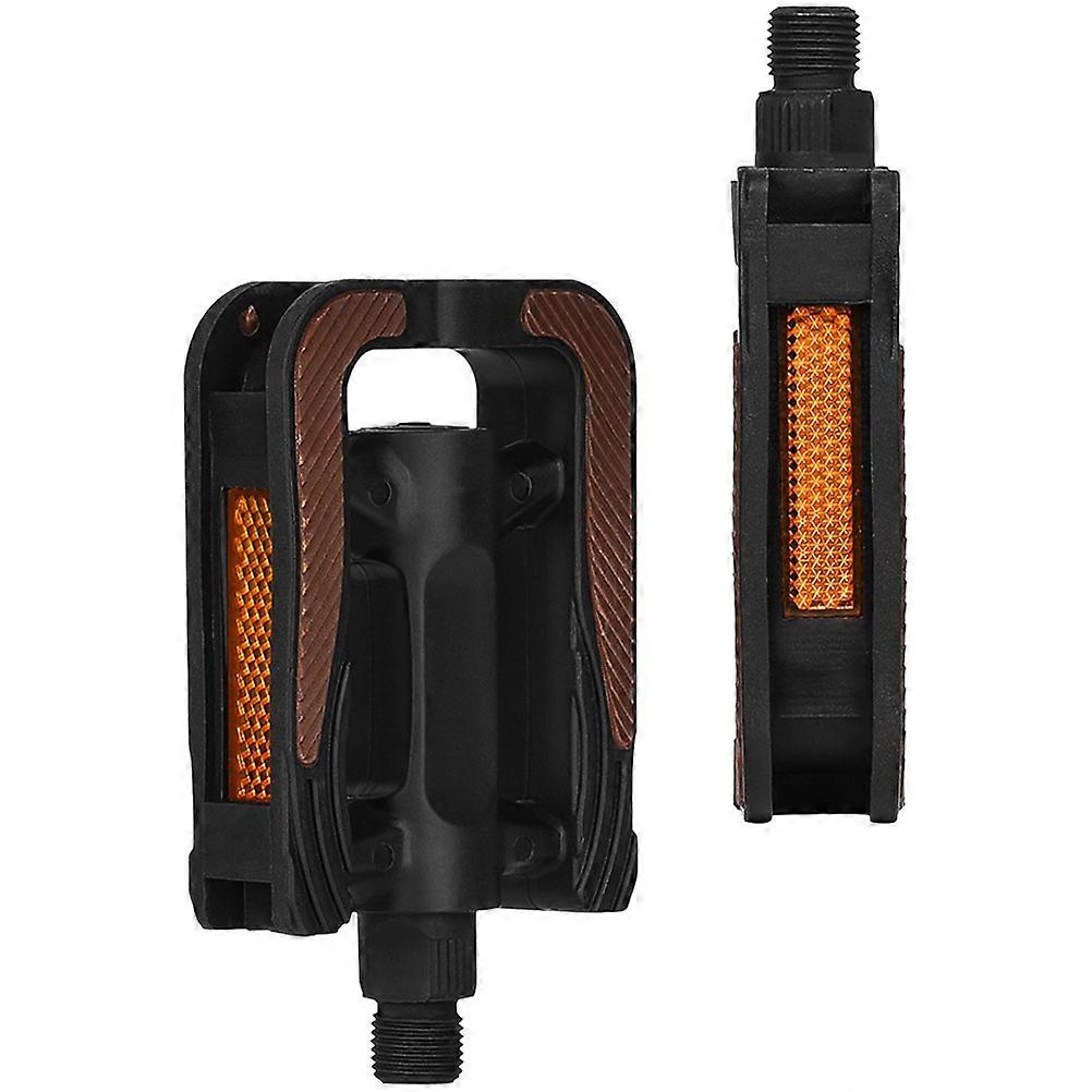 Black Bike Pedals for Mountain Bike Use Durable Non-skid Design with Practical Features 1 Pair