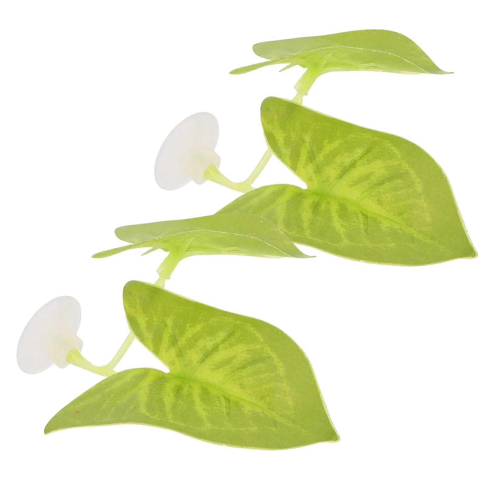Betta Fish Rest Leaf Betta Fish Leaf Pad Betta Fish Accessories .50X5.50X3.50CM Fish Resting 2Pcs