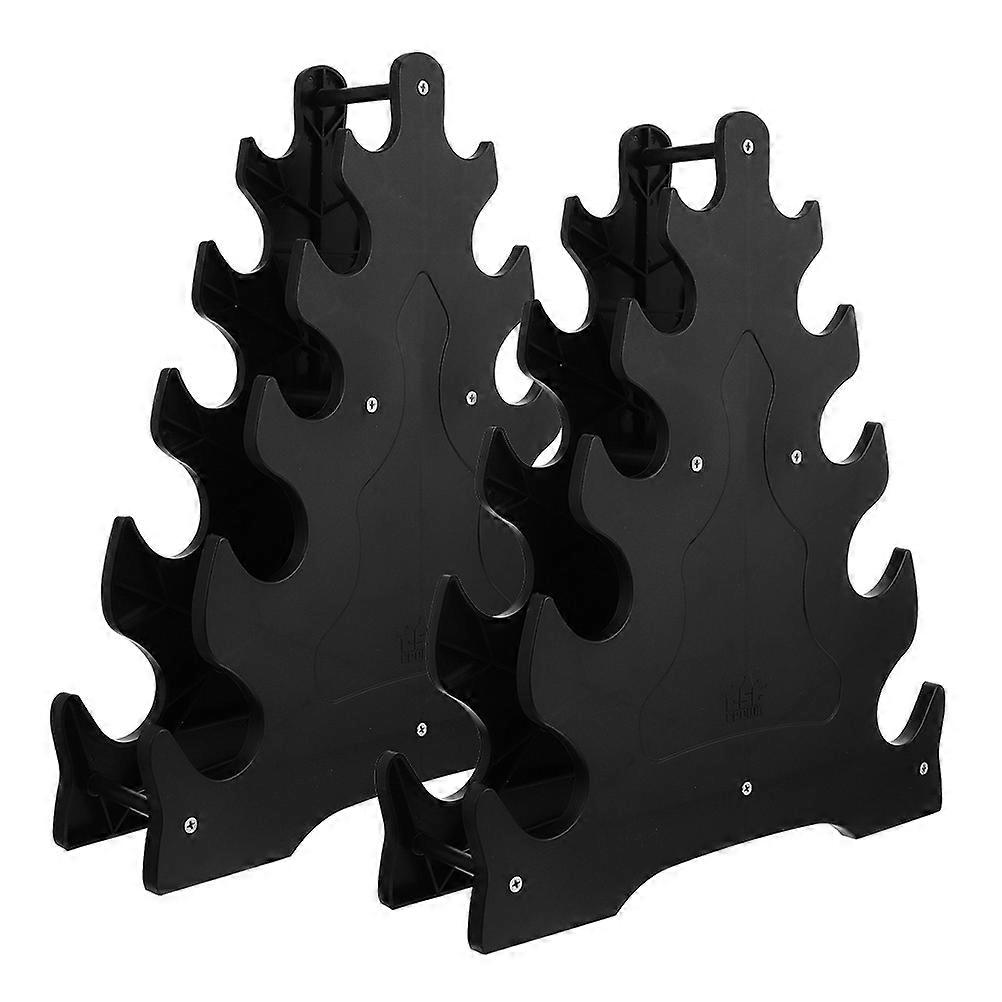 Dumbbell Rack Stand Dumbbell Holder Stand Simple Design For Home Exercise 17.7×15.0×3.7in Prevent Rolling 2Pcs