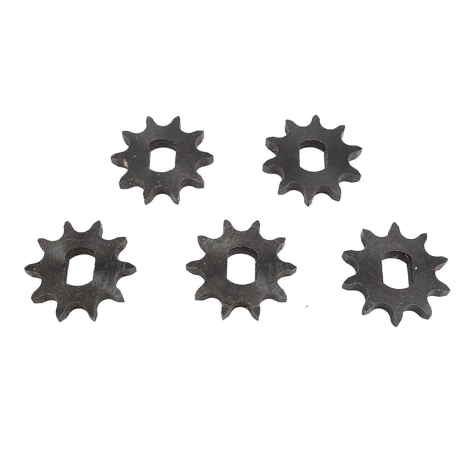 5pcs 428 10T Front Sprocket 12x17mm Inner Diameter 10 Tooth Steel Sprocket for 428 ChainYMQX)
