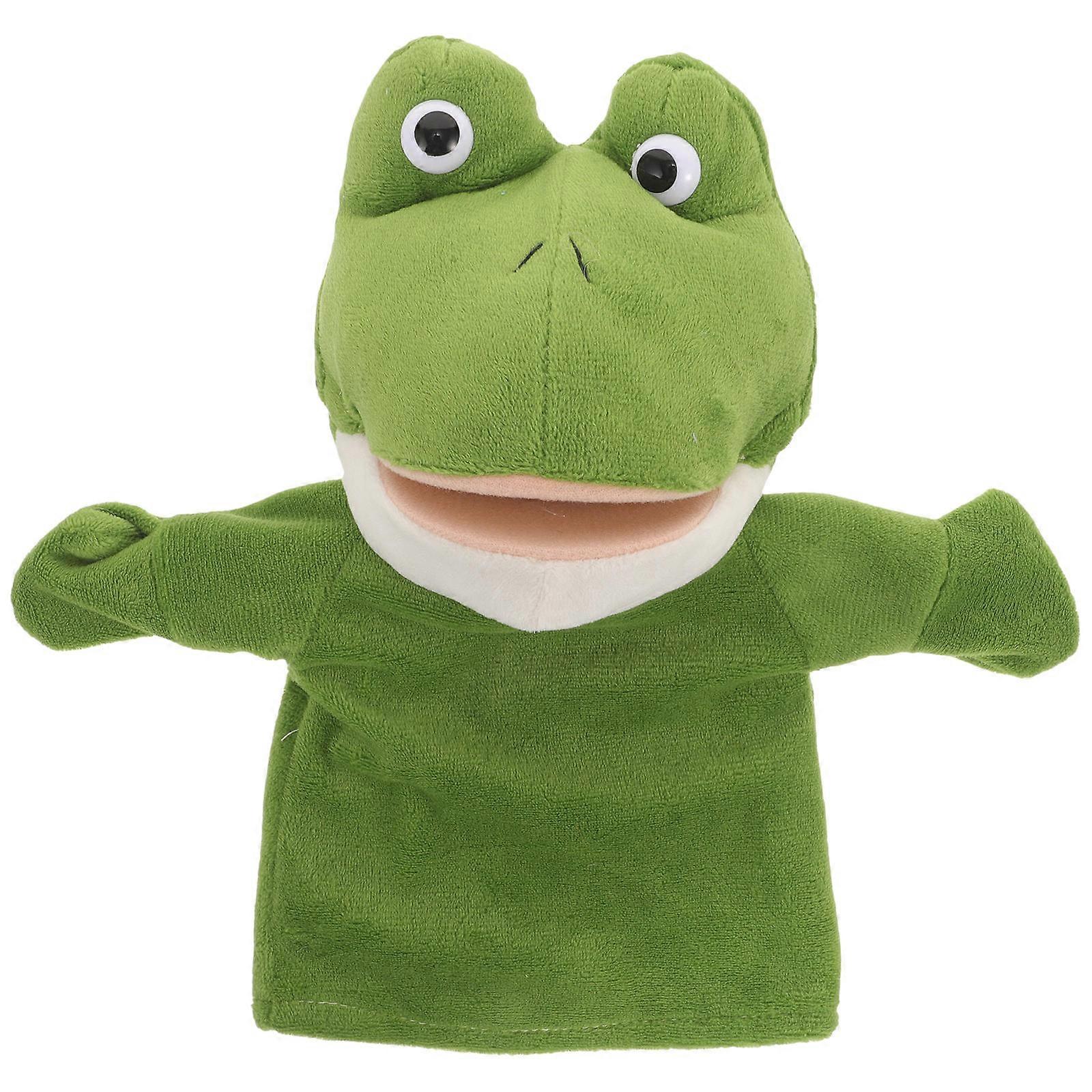Cute Frog Hand Puppet Plush Toy for Storytelling, Early Learning & Interactive Play – Soft, Safe Animal Puppet for Family Bonding & Educational