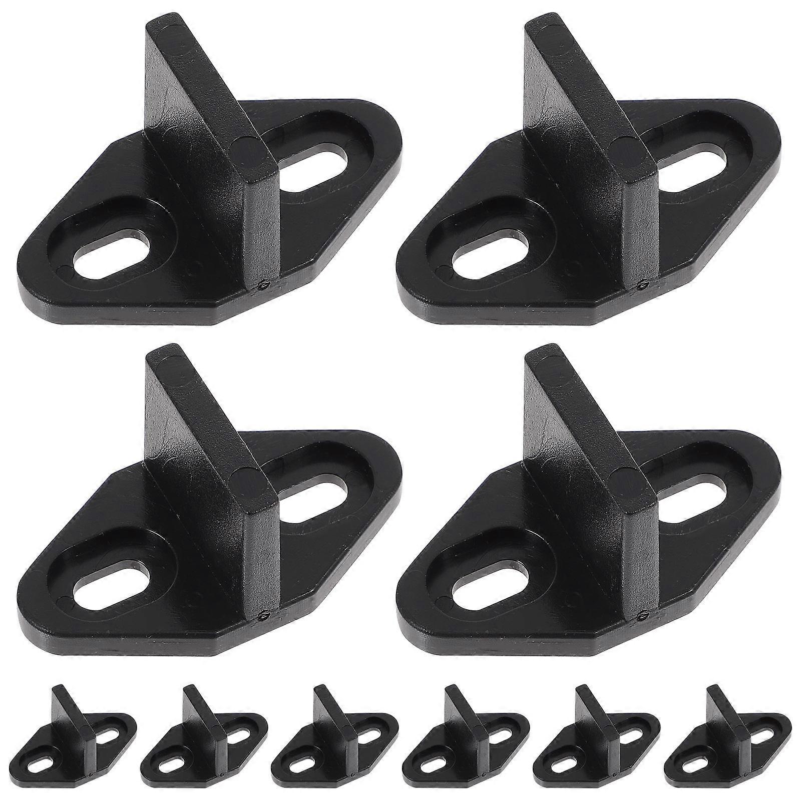 10pcs Barn Door Guide Floor Mount POM Material Sliding Door Bottom Stop Stable Shaped Easy Installation