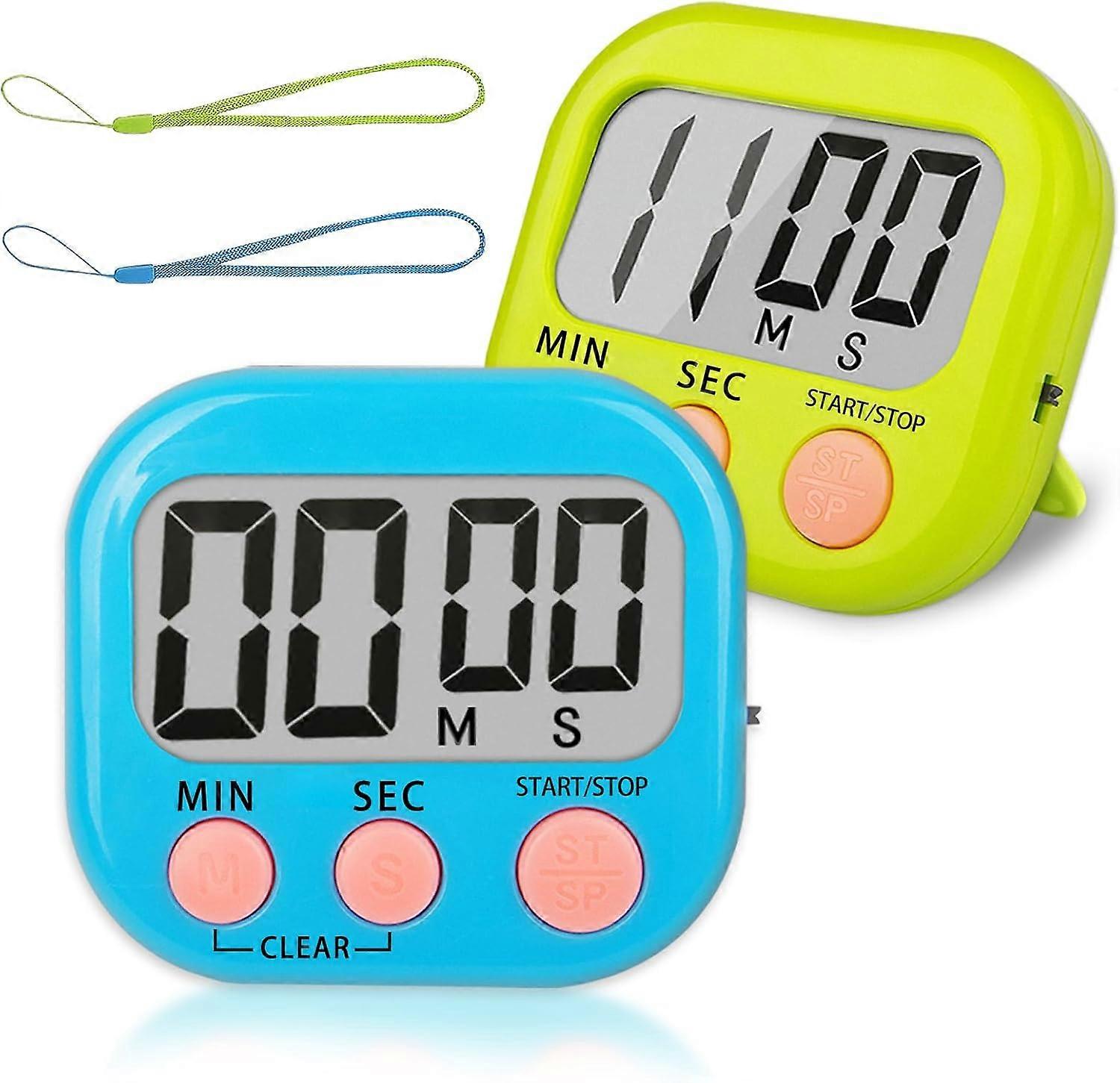 Klassrumstimer för barn Lärare 2-pack digitala timers, blå+grön