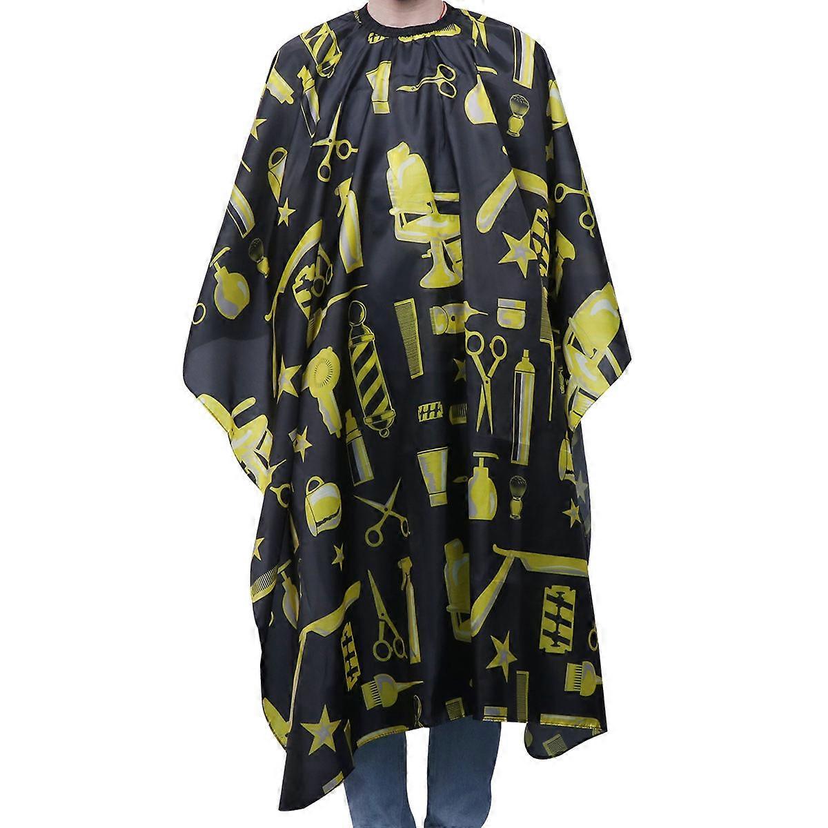 Professional Hairdressing Cape Black Rectangle Shape Anti Static Breathable for Salon Services Home Use 160x140x0.1cm 1Pcs