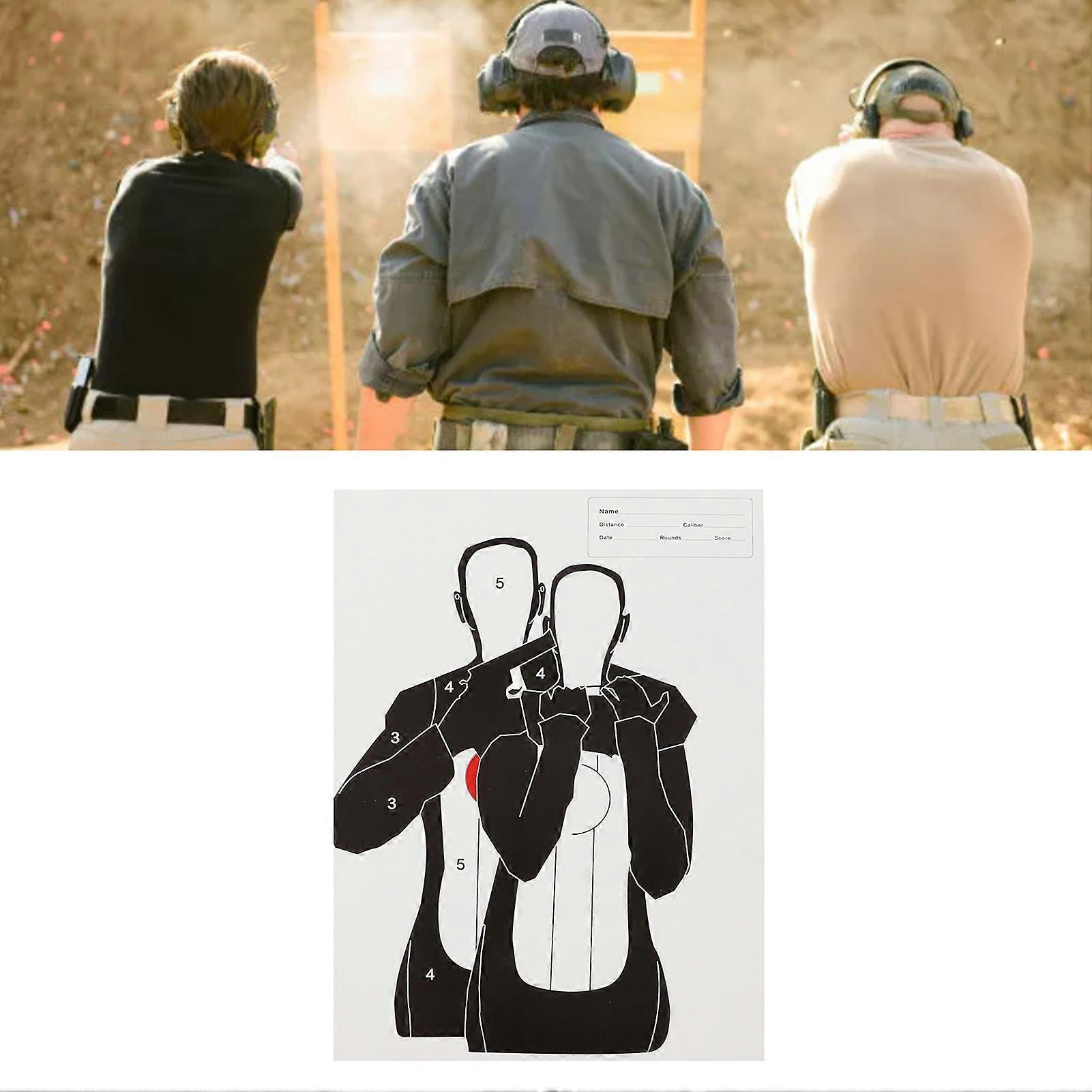10Pcs Shooting Targets Paper Archery Paper Targets Bow Arrow Hunting Shoot Accessories 45x32cm Hostages Holding