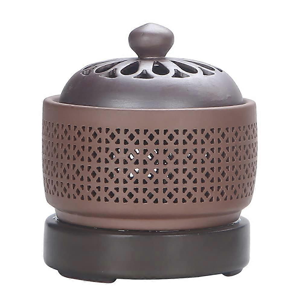 Aromatherapy Electric Incense Burner with Essential Oil Light 220 V, Timing and Temperature Settings for Enhanced Relaxation