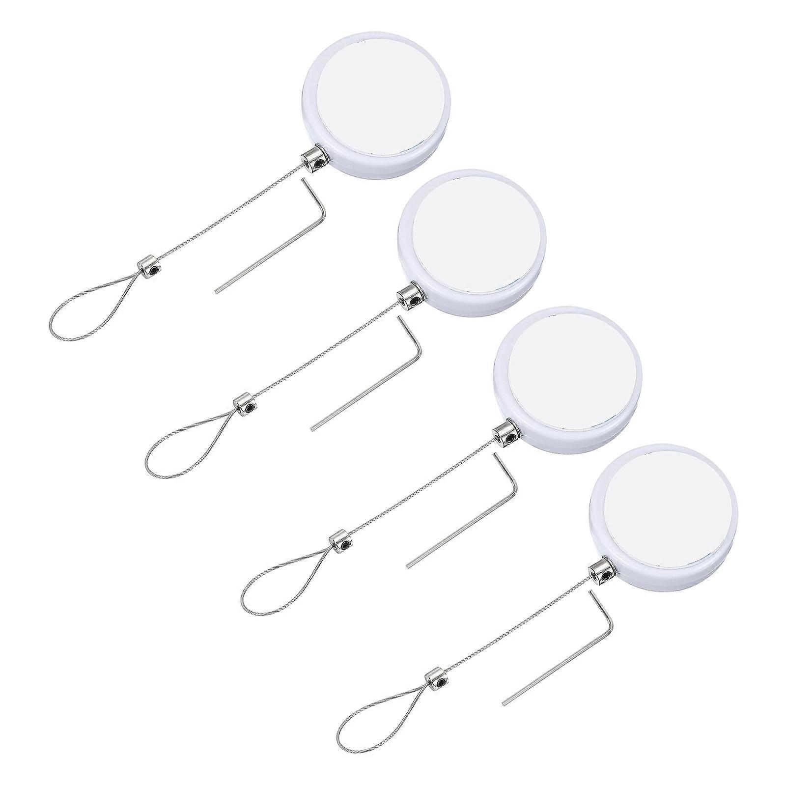 Retractable Cable Lock Organizers With Replaceable Pad Secure Adhesive Mounting for Surfaces Multicolor