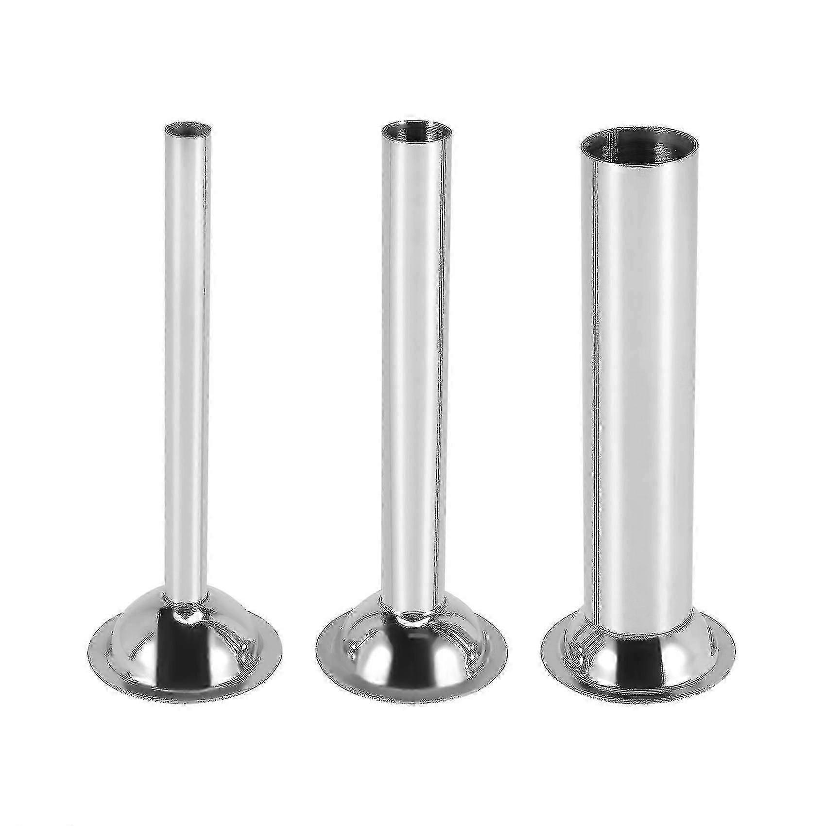 3 قطع من الفولاذ المقاوم للصدأ سجق حشو تعبئة أنابيب القمع فوهات قطع غيار أنبوب حشو ، Diamete Hr