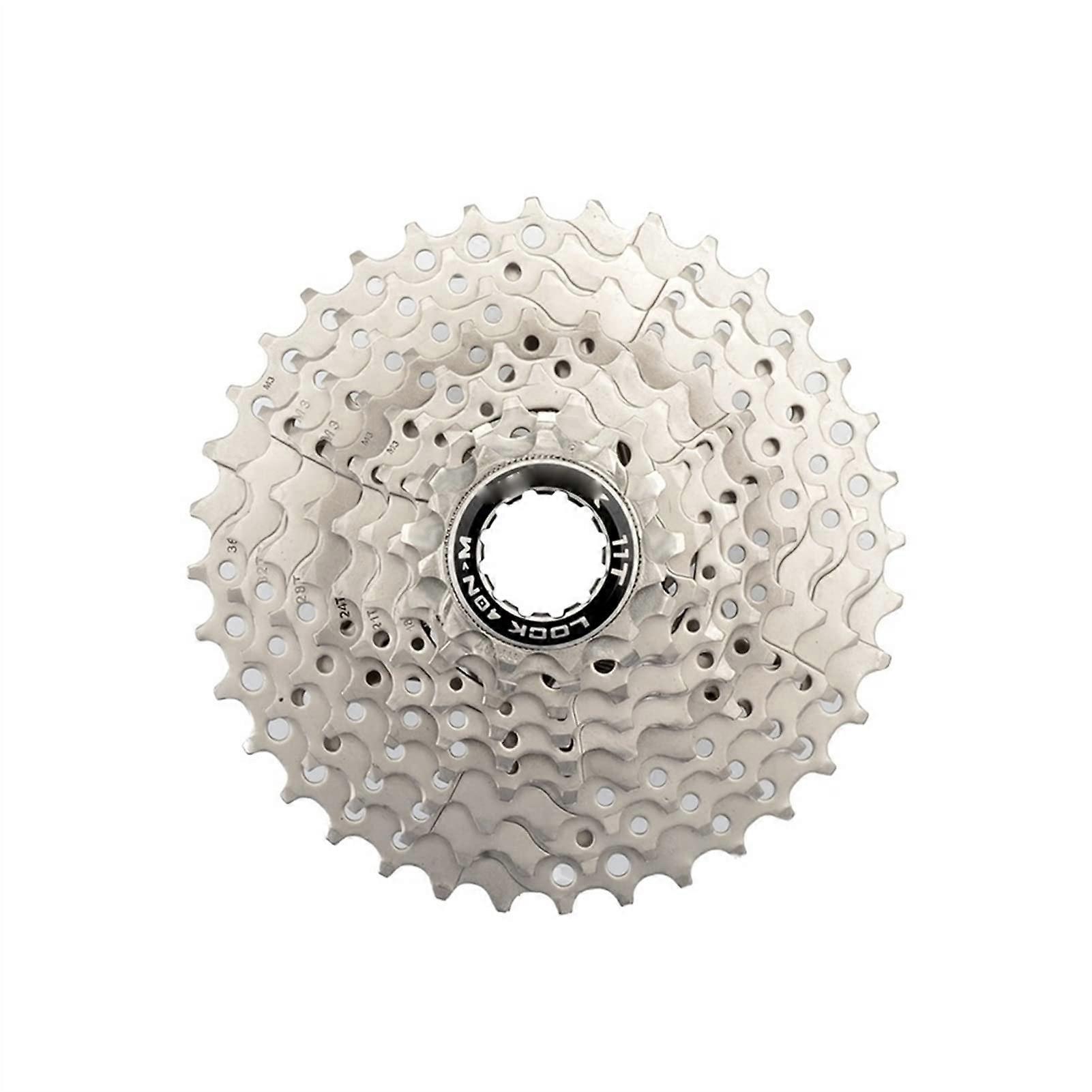 Durable and easytoinstall MTB cassette freewheel K7 8/9/10/11/12 speed 36/40/42/46/50/52T bicycle sprocket bike chainring (Color: 9S 1136T Silver)